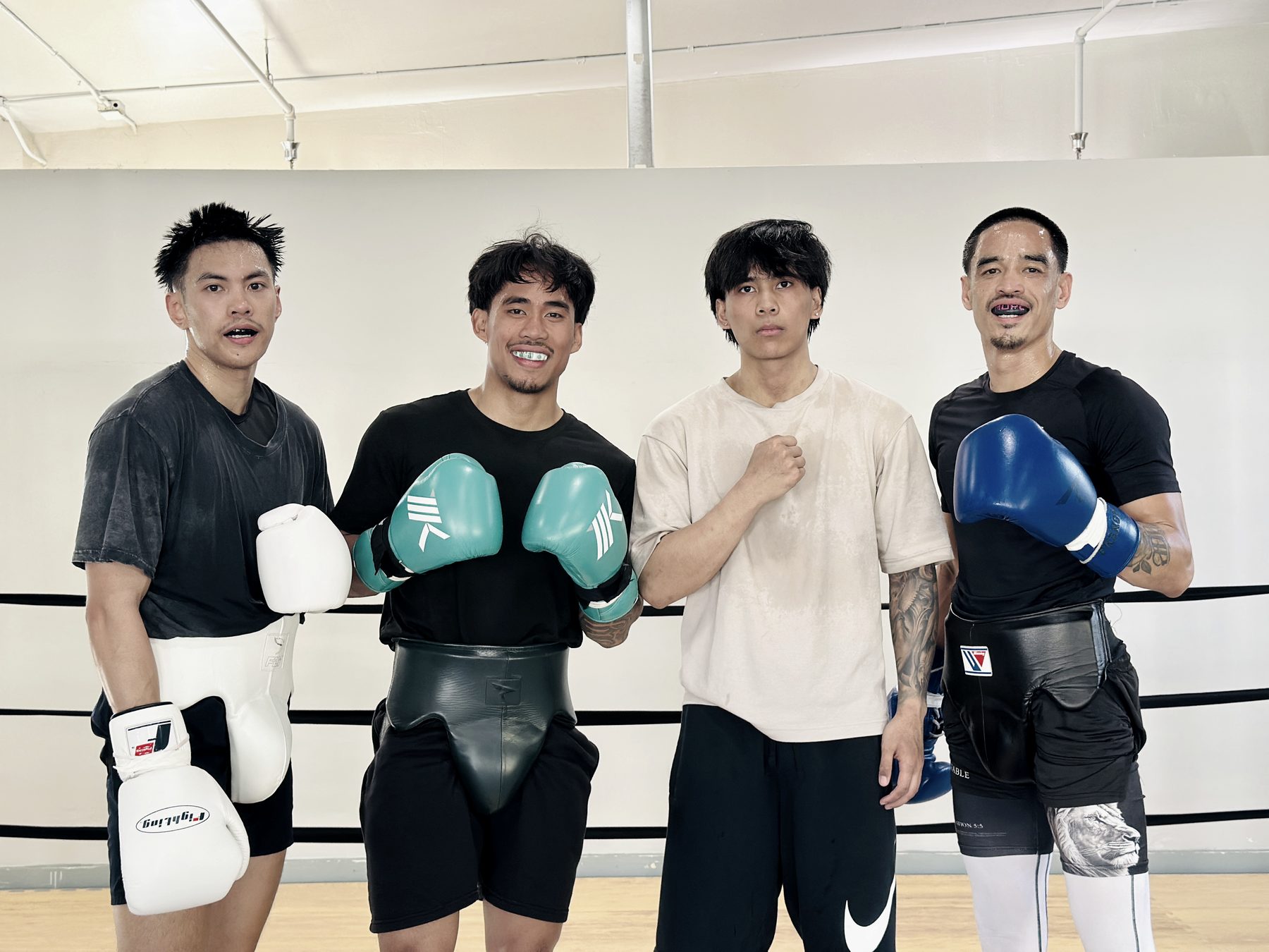 Mabuhay boxers in the ring after a session